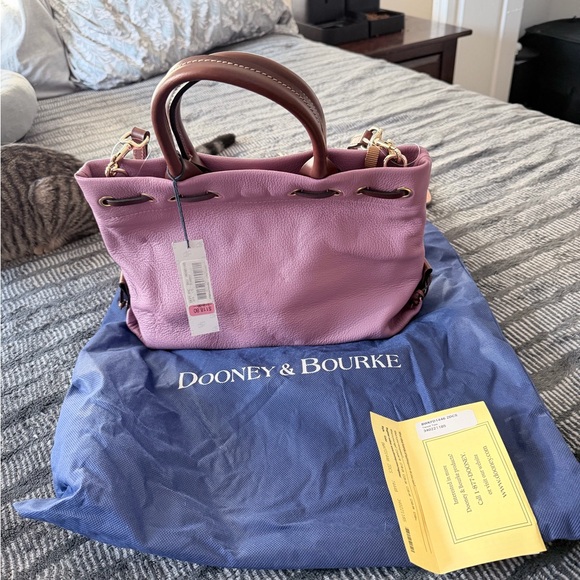 Dooney & Bourke Lavender Leather Satchel